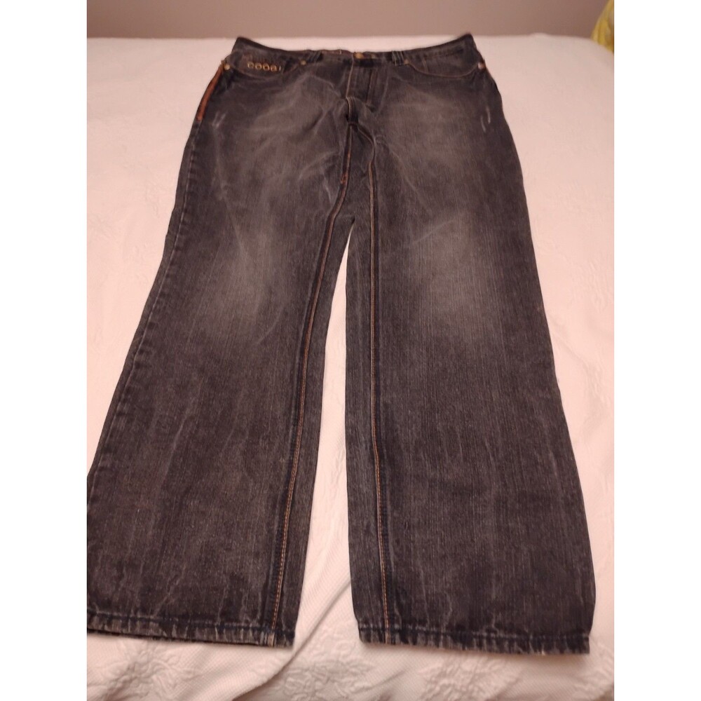 COOGI Jeans Vintage Black Embroidered Size 38